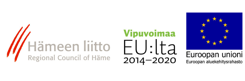Hämeen liitto, vipuvoimaa EU:lta sekä Euroopan unionin rakennerahaston logot